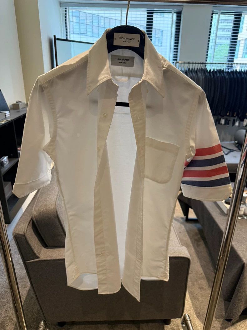 Thom Browne Thom Browne size1 short sleeve shirt Size US S / EU 44-46 / 1 - 1 Thumbnail