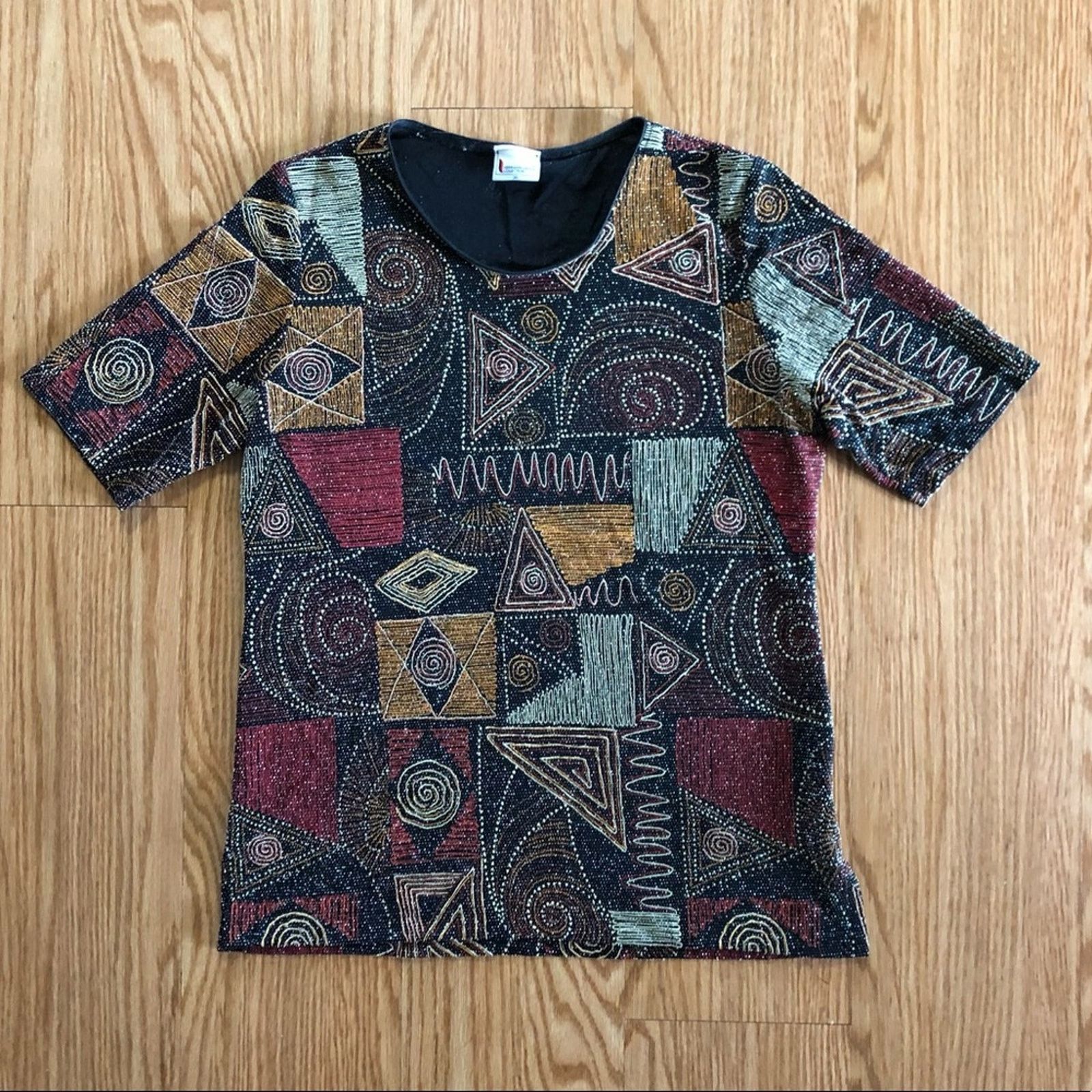 Other Hermann Lange Black Beaded Blouse Womens 38 Small Size S / US 4 / IT 40 - 12 Thumbnail