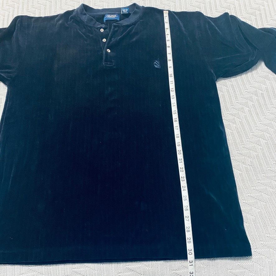 Nautica Nautica black velour henley Size US XL / EU 56 / 4 - 6 Thumbnail