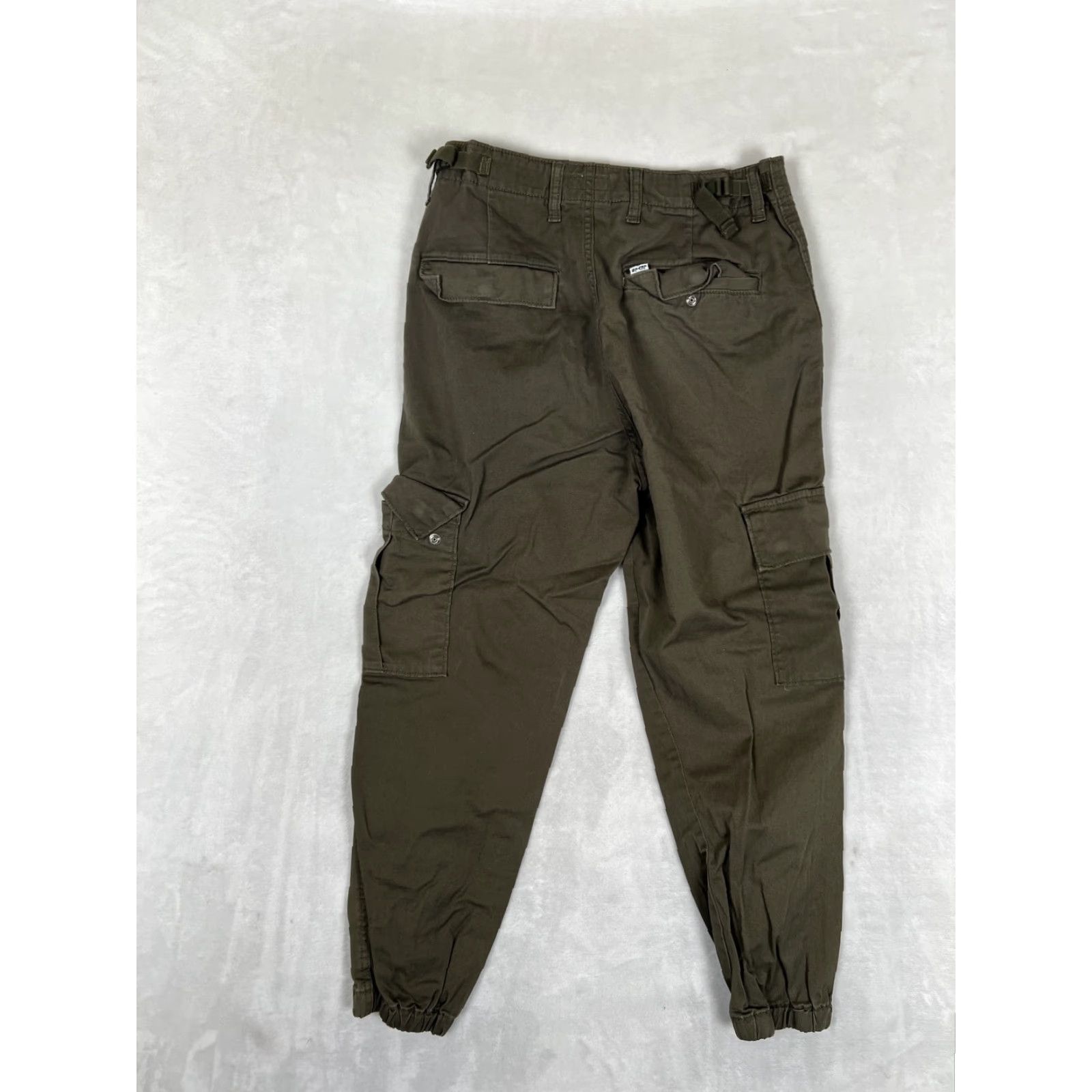 Levi's Levi's Cargo Pants Womens 27 Green Twill Tapered Cuffed Adjustable Utility Size 27" / US 4 / IT 40 - 6 Thumbnail