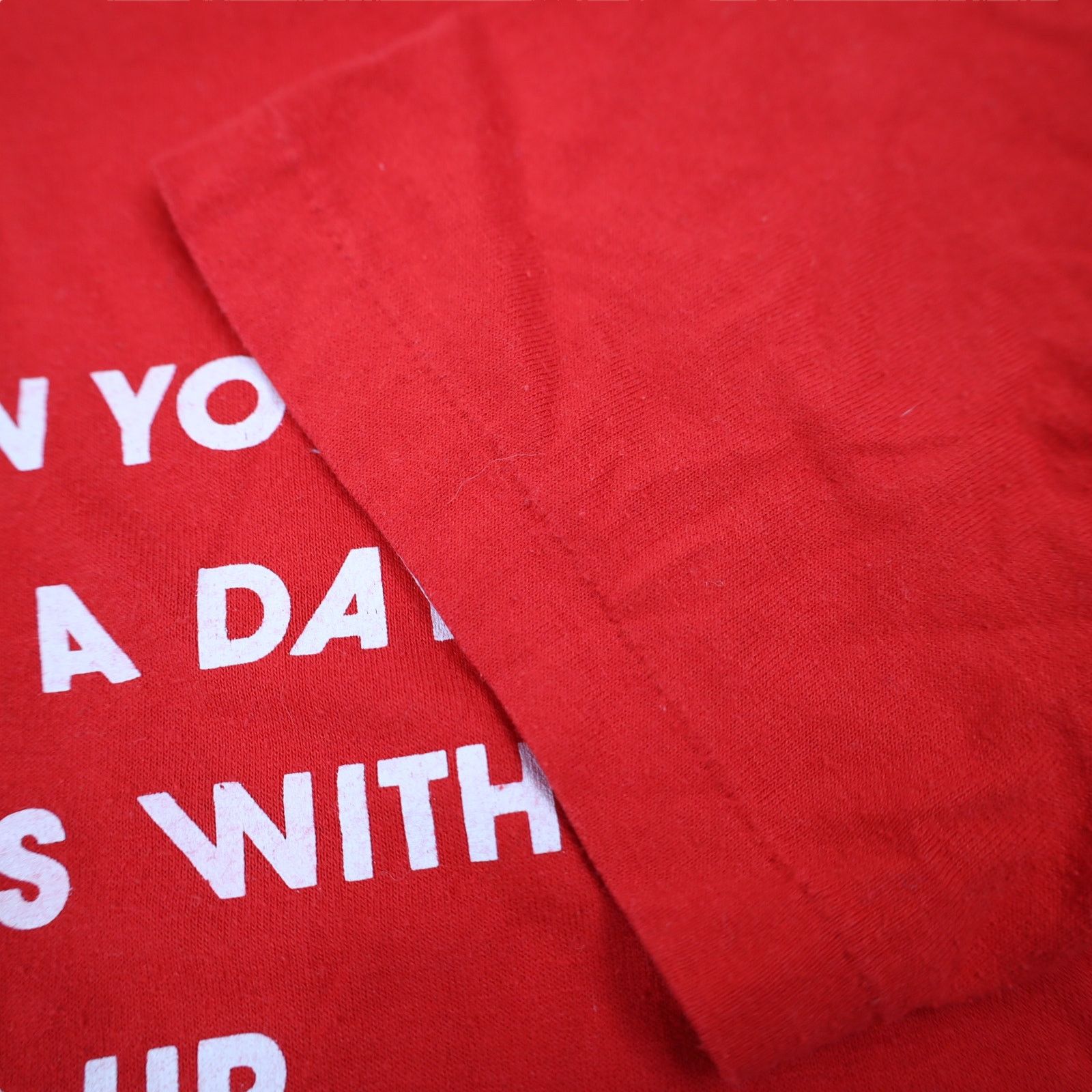 Jerzees × Russell Athletic × Vintage Vintage 90s Slogan T Shirt Size US M / EU 48-50 / 2 - 3 Thumbnail