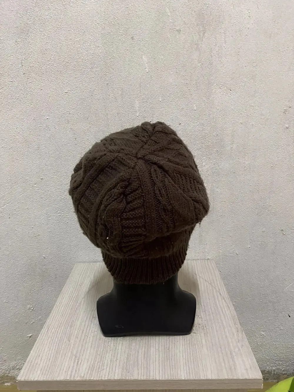 Vintage Japanese Brand Knit Beanie Hat Size ONE SIZE - 4 Thumbnail
