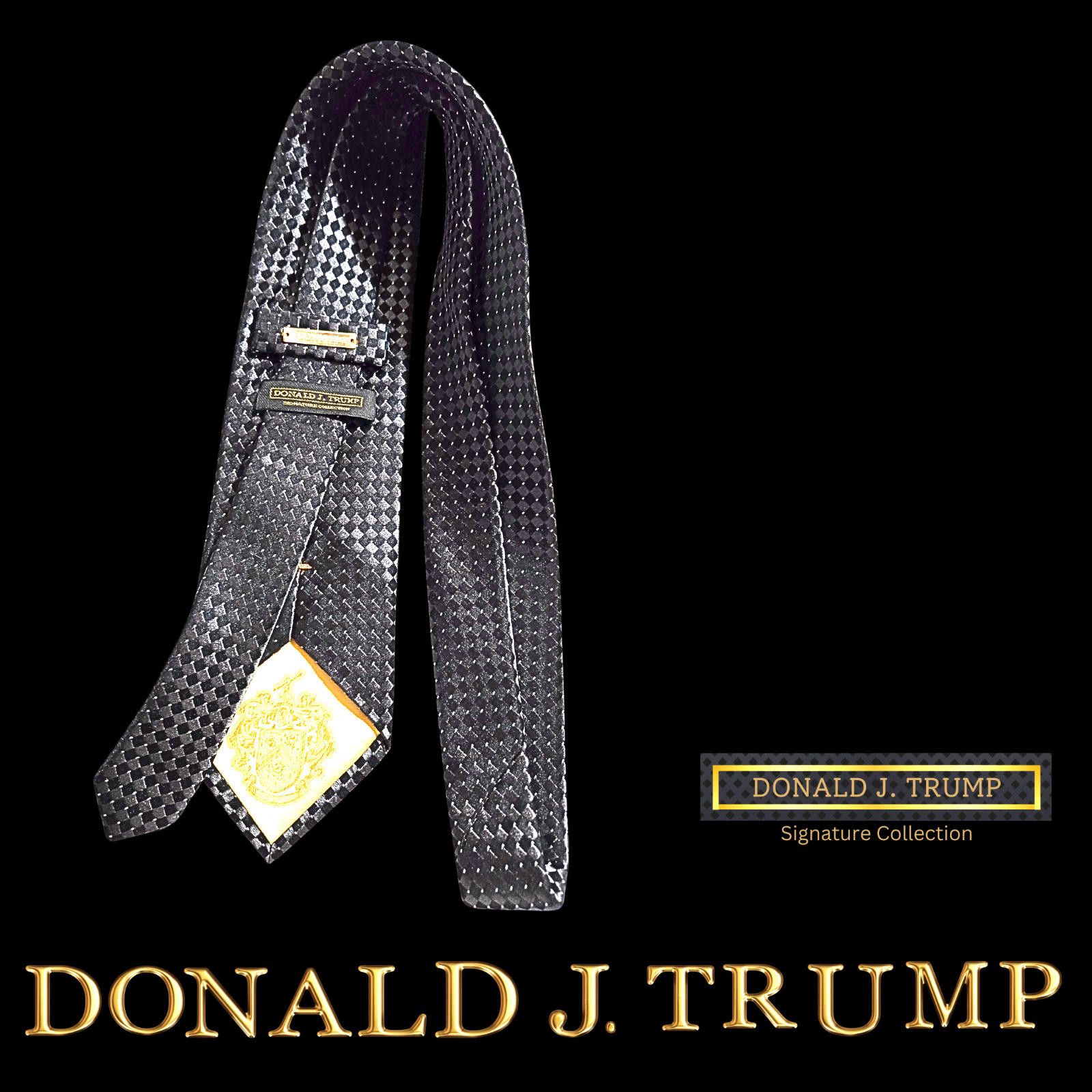Other Donald Trump Collectible Tie Black Diamond w/ Gold Emblem Size ONE SIZE - 3 Thumbnail