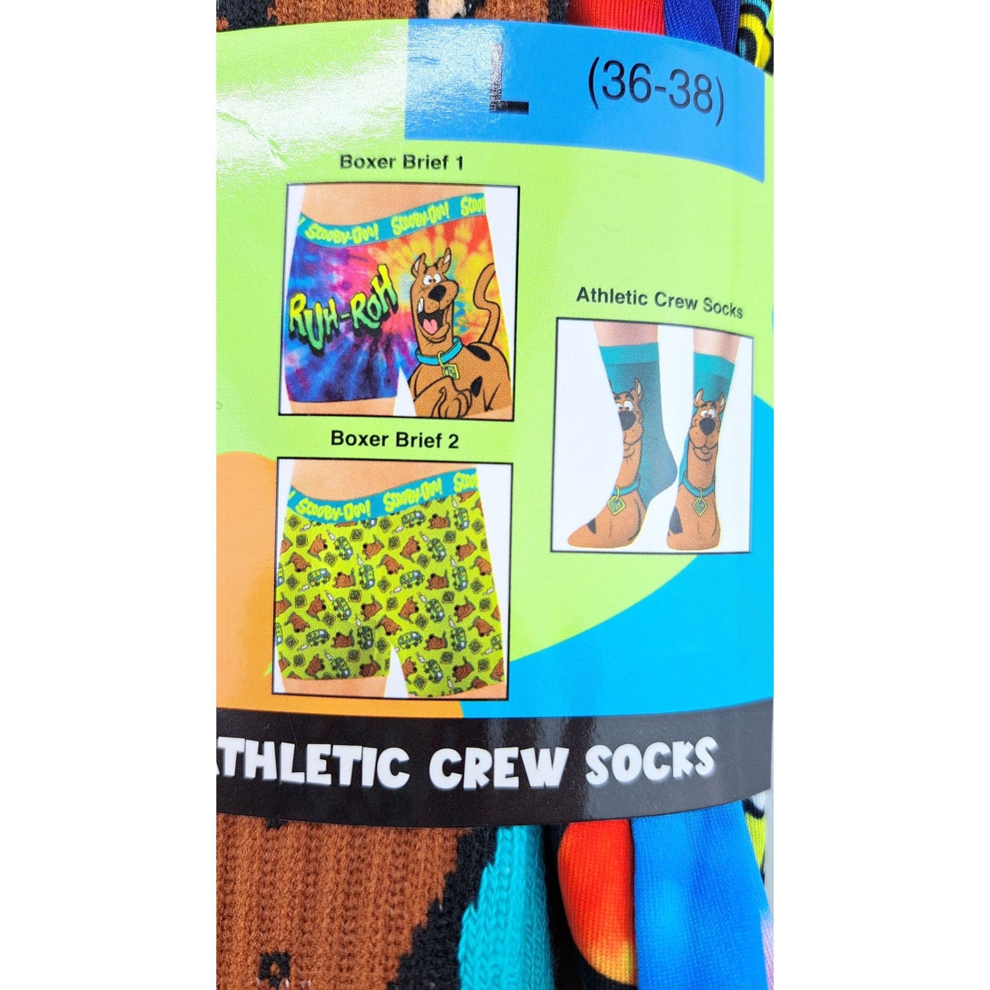 Other Scooby-Doo 3-Piece Boxer Briefs & Crew Socks Set Men Large Size 36 - 5 Thumbnail