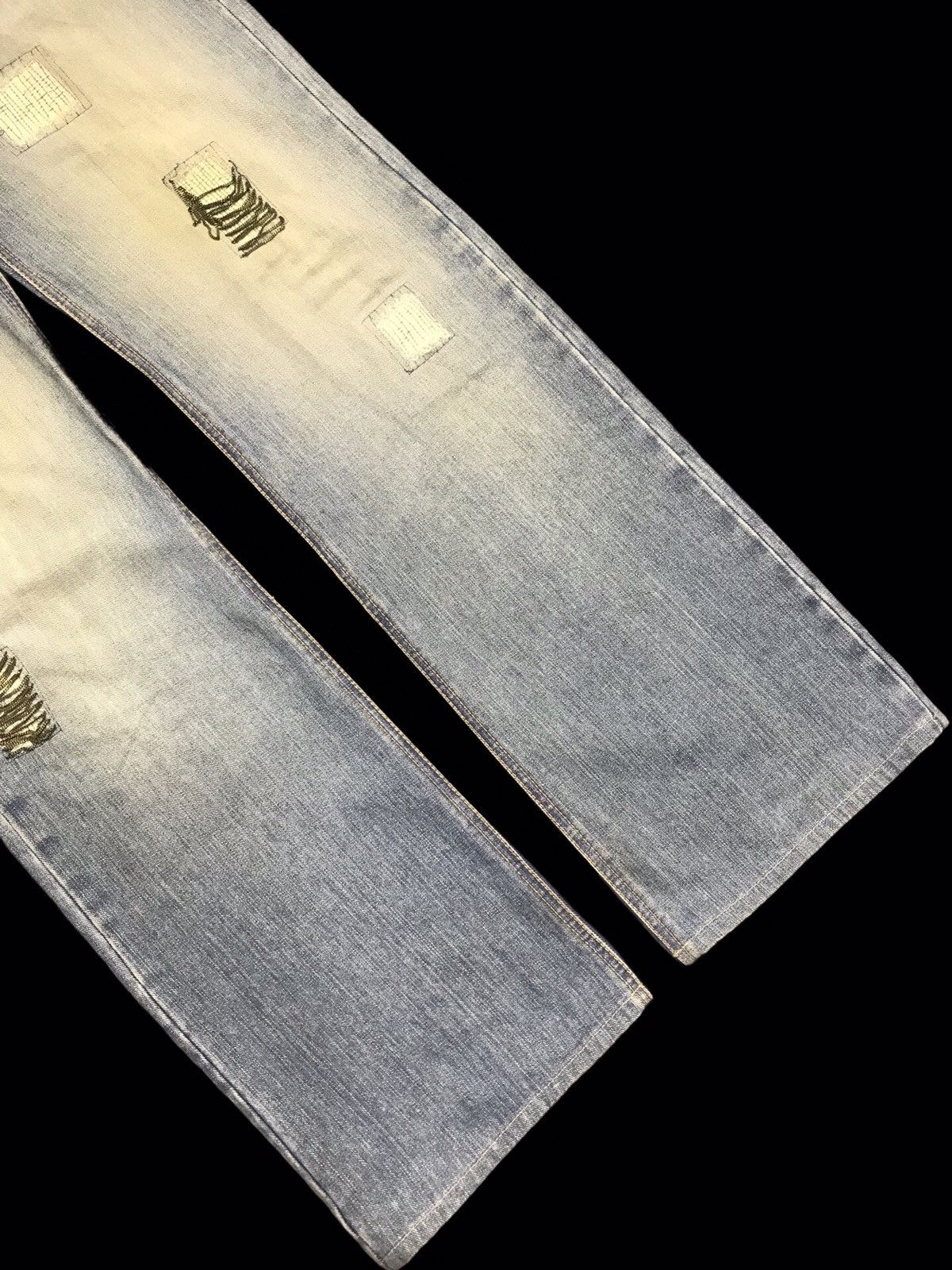 Japanese Brand 💥FLARE💥ARCHIVAL SNARL DISTRESSED DENIM F249 Size US 34 / EU 50 - 10 Thumbnail