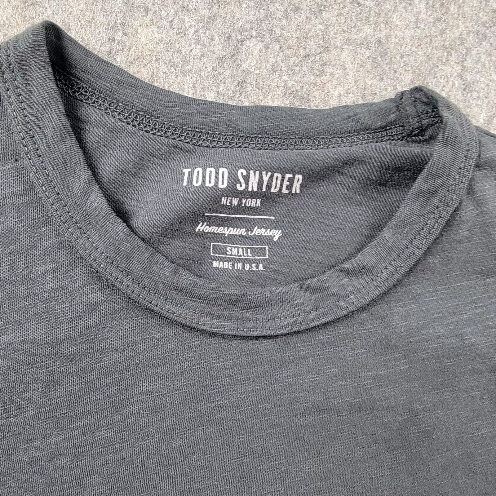Todd Snyder Todd Snyder Homespun Slub Pocket T-Shirt Gray Short Sleeve Size US S / EU 44-46 / 1 - 3 Thumbnail
