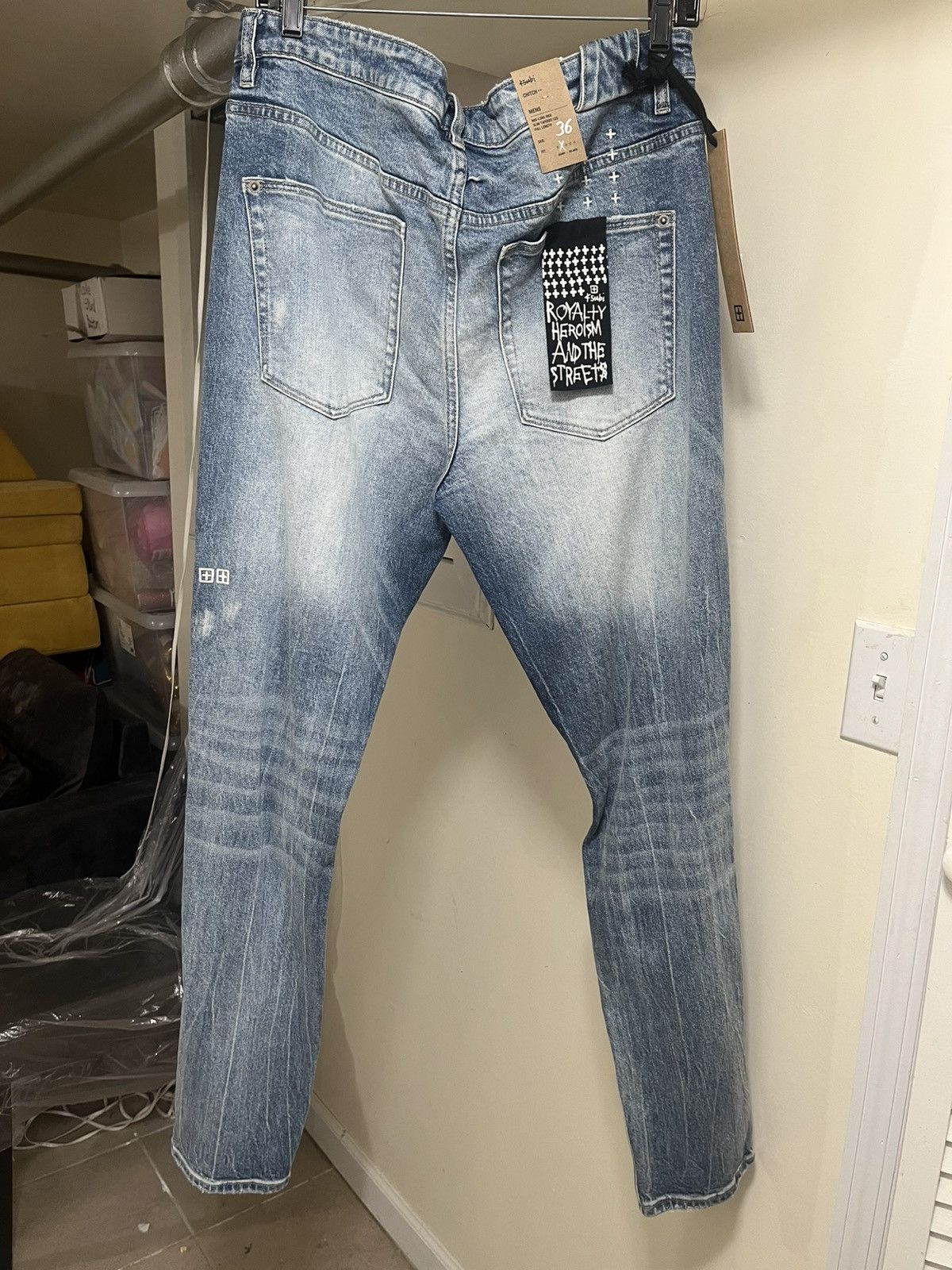 Ksubi Ksubi Distressed Light Wash Denim Jeans Sz 36 Size US 36 / EU 52 - 5 Thumbnail