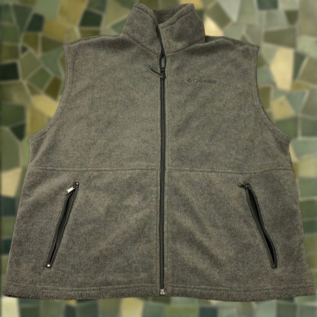Vintage Columbia Vest Mens Large Gray Full Zip Fleece Pockets Lightweight Shirt Size US L / EU 52-54 / 3 - 1 Thumbnail