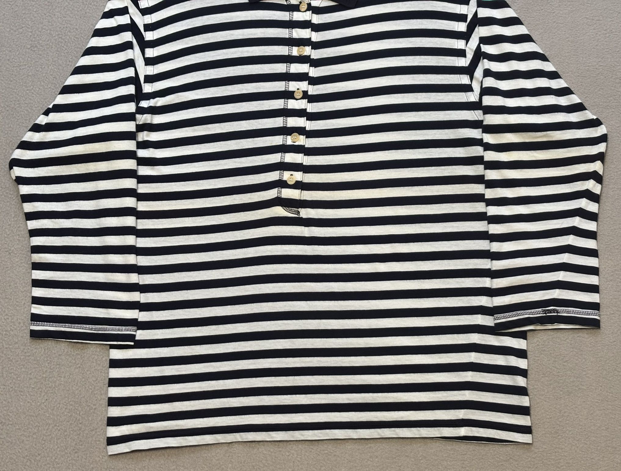 Jil Sander Jil Sander Long Sleeve Polo Shirt Size L Size US L / EU 52-54 / 3 - 6 Thumbnail