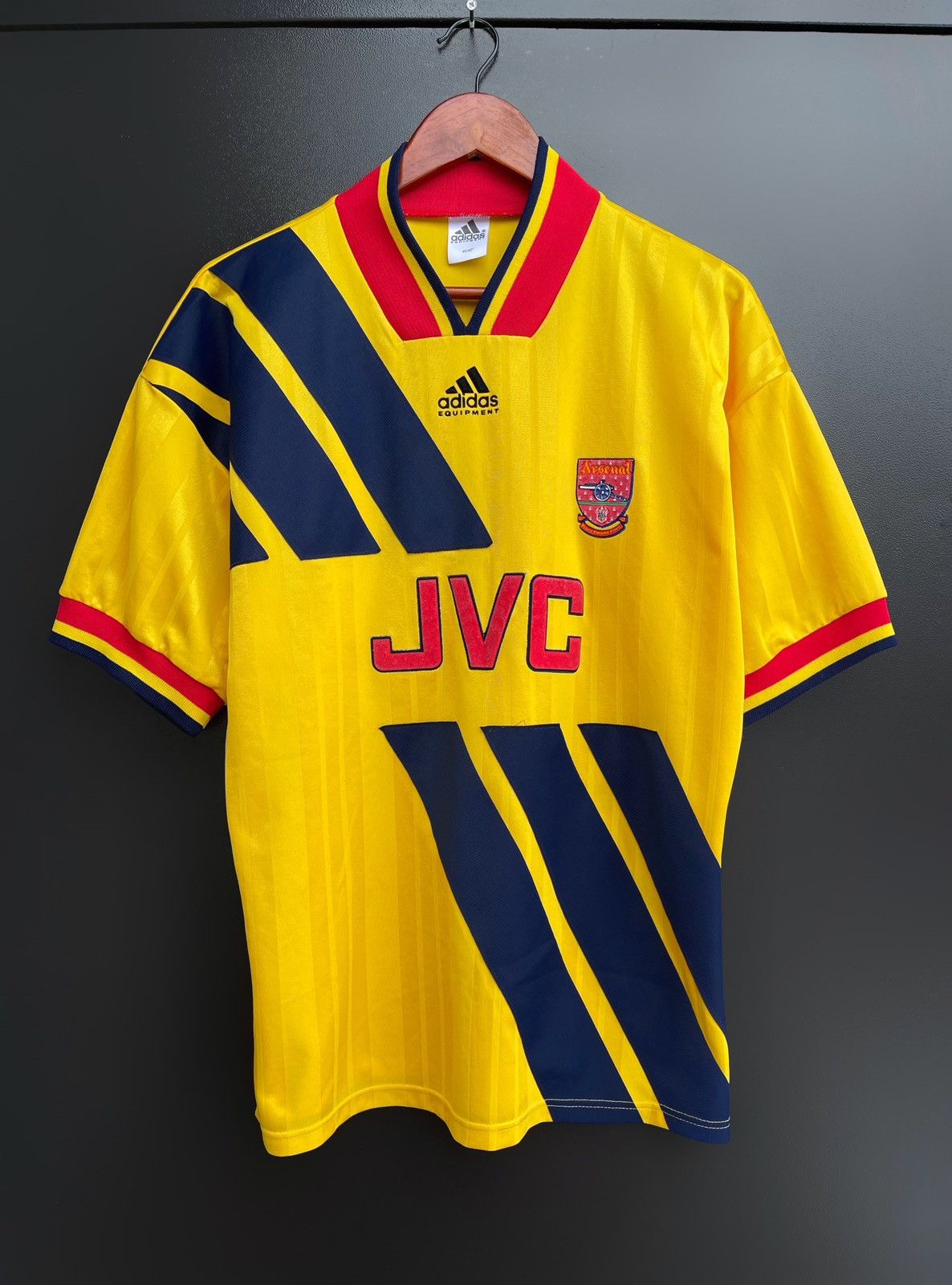 Vintage Arsenal 1993-1994 Away Shirt Jersey Vintage Adidas 40-42 Size US M / EU 48-50 / 2 - 1 Thumbnail