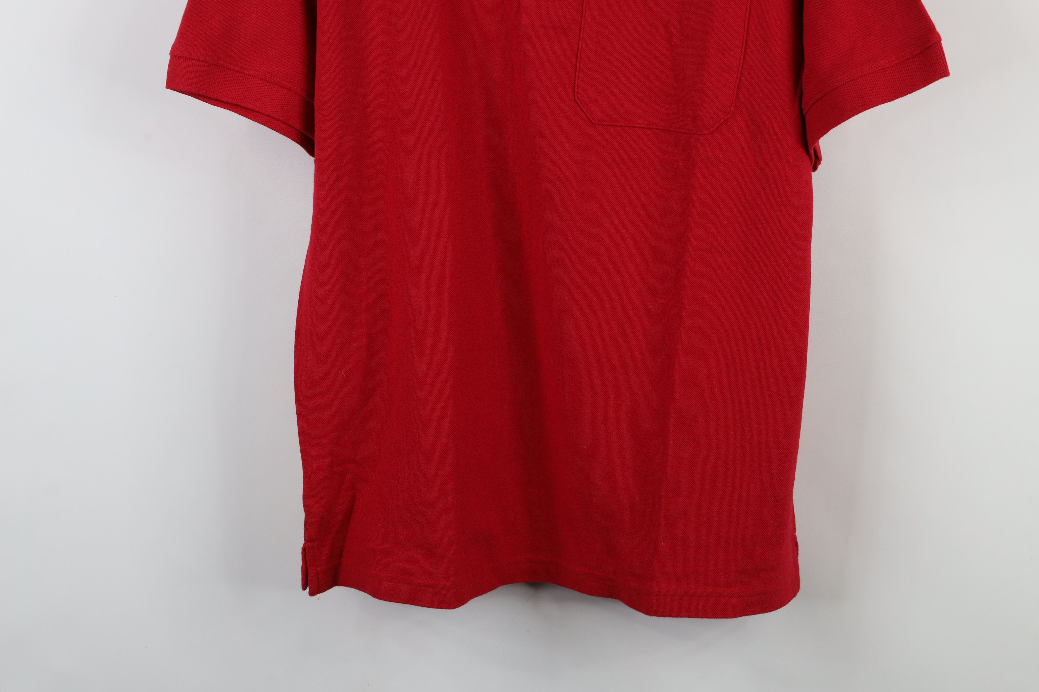 Vintage Vintage 90s Streetwear Blank Cotton Knit Golf Polo Shirt Red Size US M / EU 48-50 / 2 - 3 Thumbnail