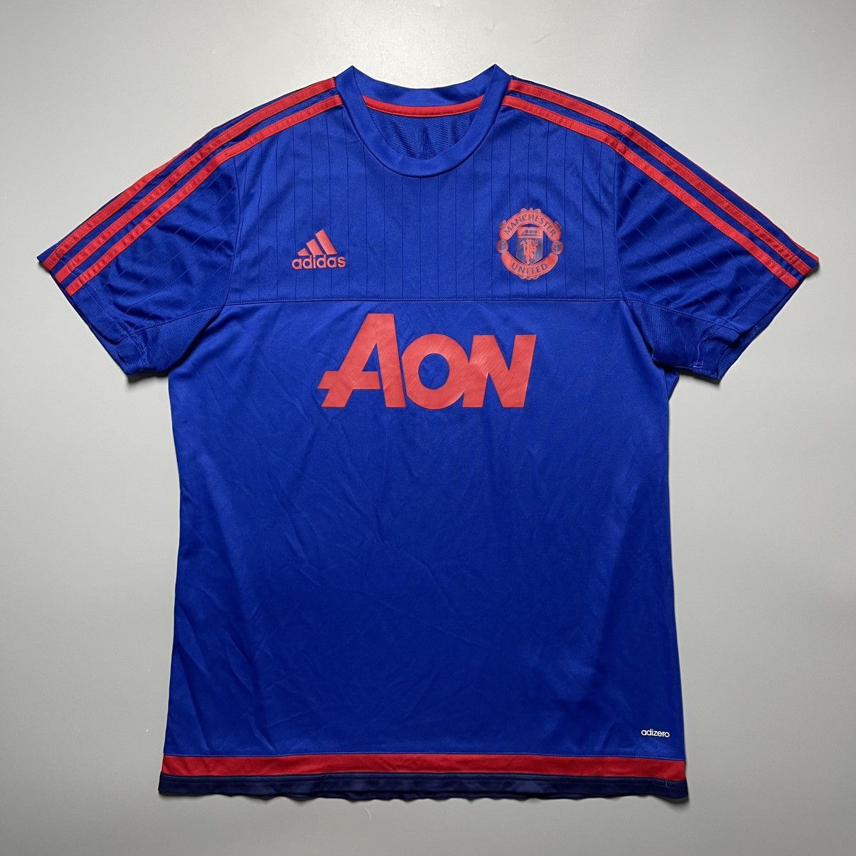 Adidas MANCHESTER UNITED ADIDAS 2015/2016 FOOTBALL TRAINING JERSEY Size US L / EU 52-54 / 3 - 1 Thumbnail