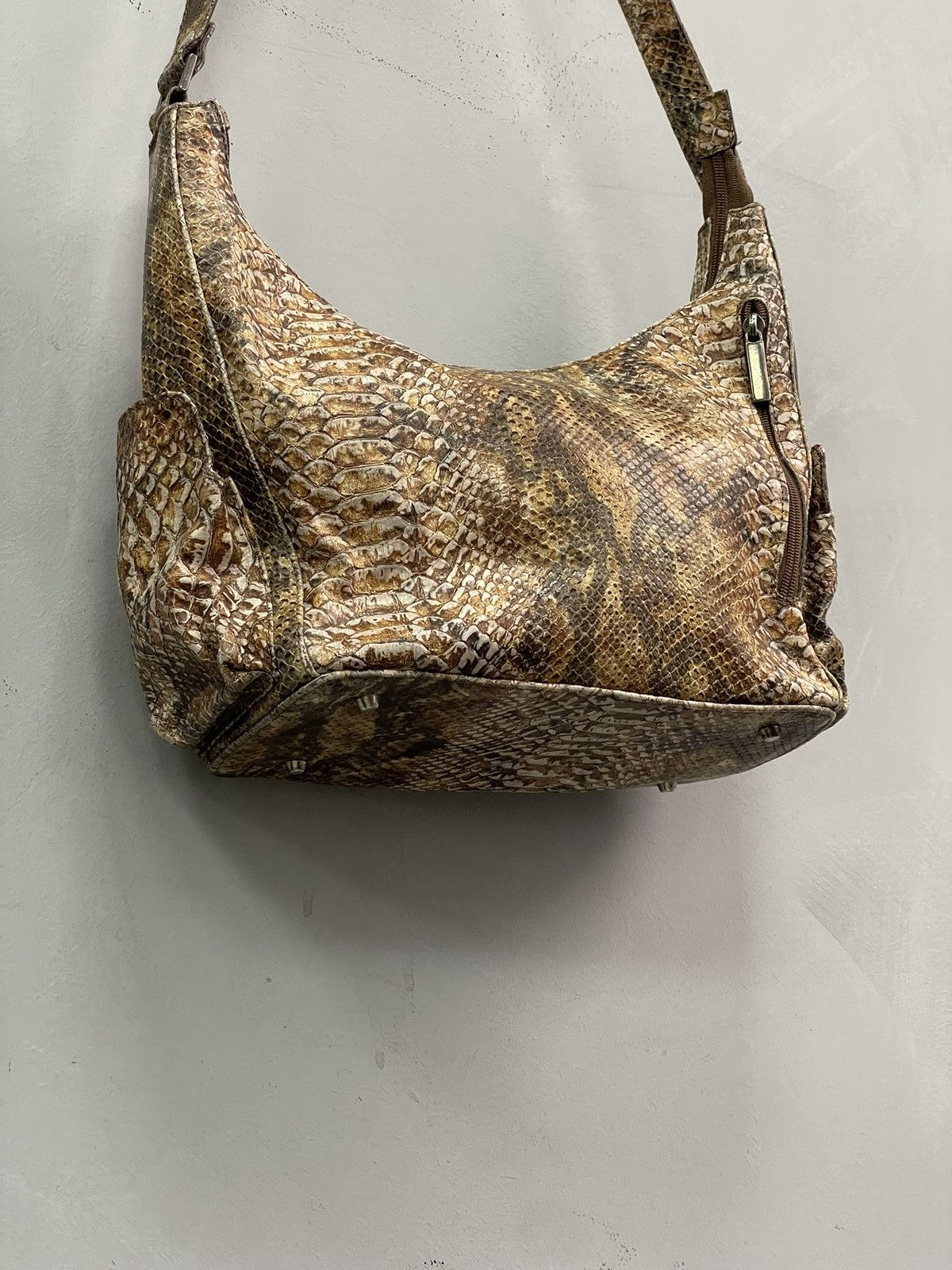 KMRii Hysteric glamour style leather snake skin messenger bag Size ONE SIZE - 7 Thumbnail
