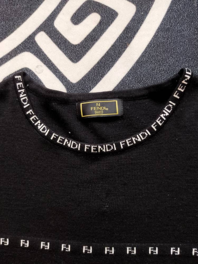 Fendi 💥Rare💥 Fendi Stripe Vintage Long Sleeve Size US S / EU 44-46 / 1 - 5 Thumbnail