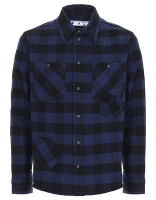 Off-White o1gr1nt0425 Special Flannel Shirt in Black Blue Size US XL / EU 56 / 4 - 1 Thumbnail