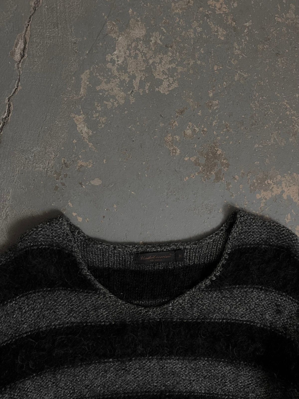 Undercover AW03 “ Paper Doll “ Punk Mohair Stripe Sweater Size US M / EU 48-50 / 2 - 2 Thumbnail