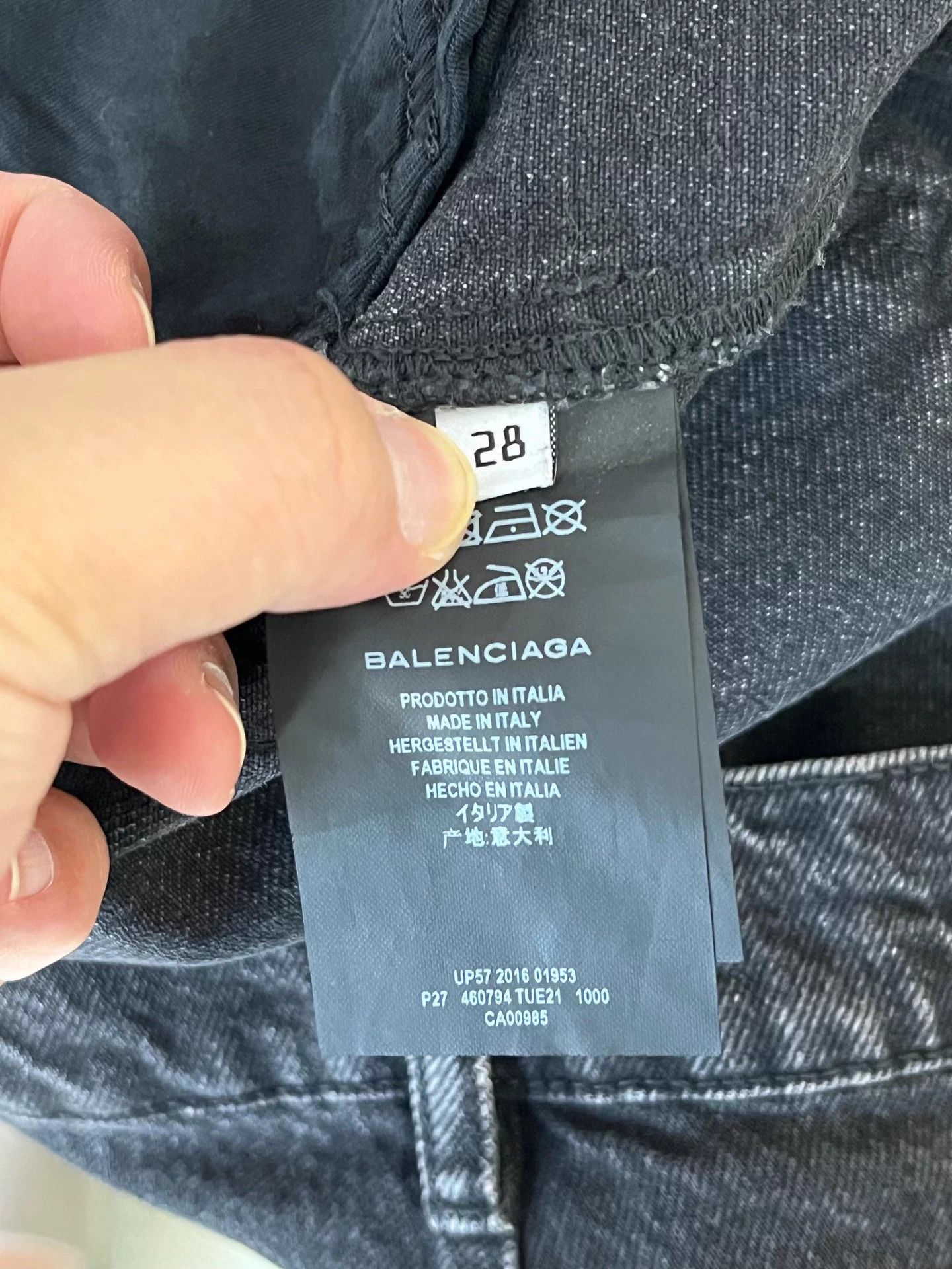 Balenciaga BALENCIAGA Black Red Stripe Straight Fit Jeans 28 Size US 28 / EU 44 - 4 Thumbnail
