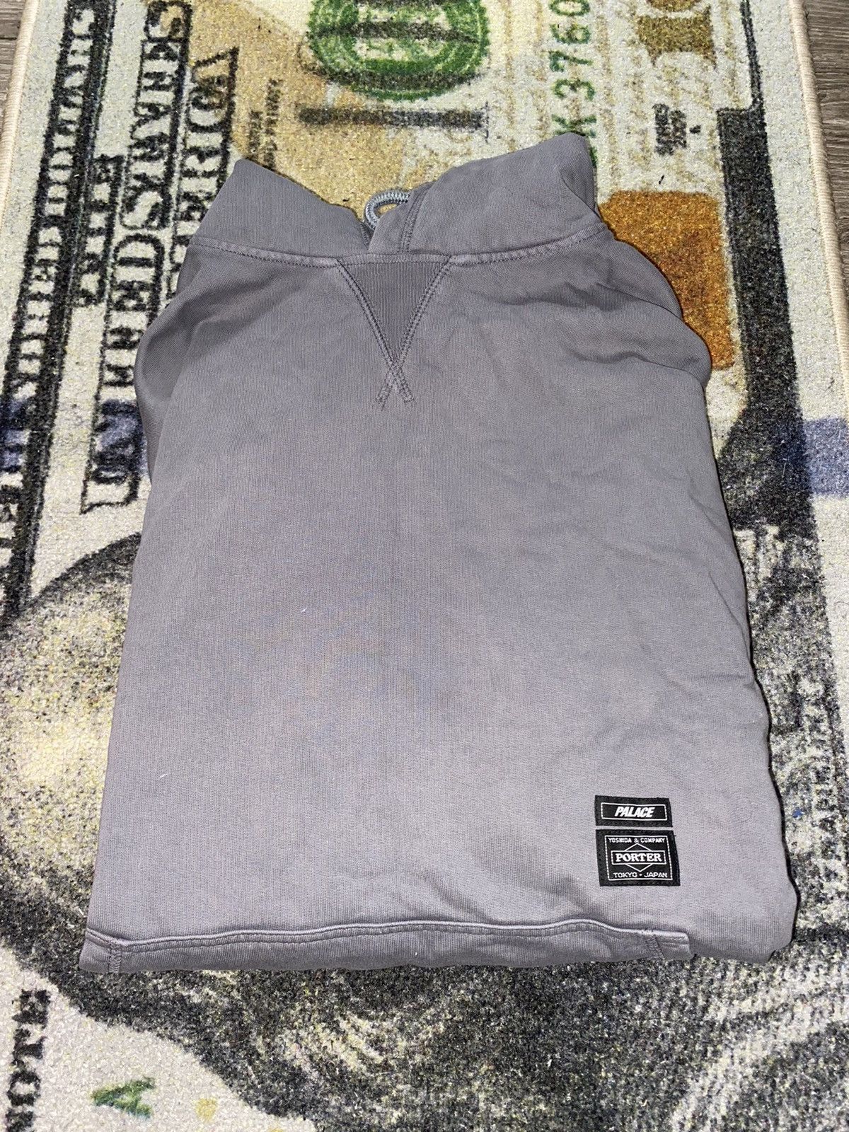 Palace × Porter Palace x Porter Tri Ferg Hoodie Grey | Grailed