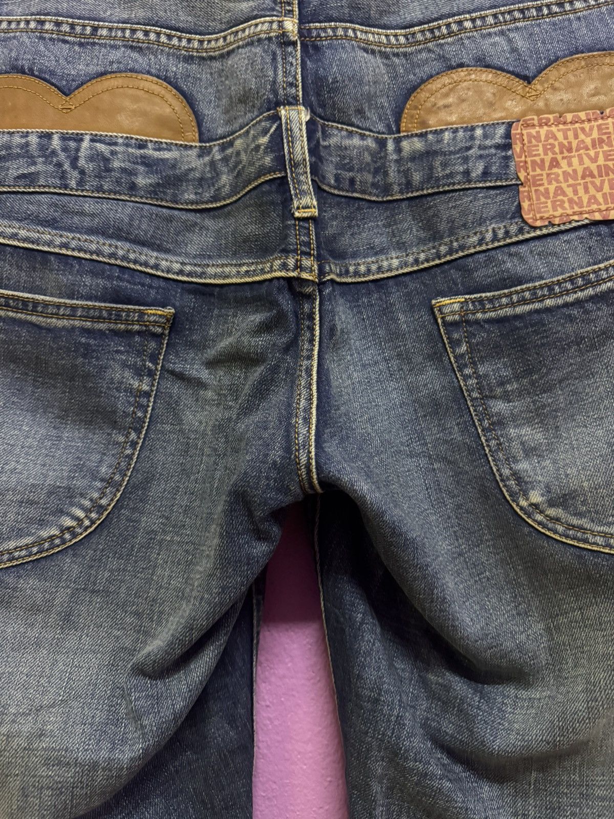 Japanese Brand RNA Inc. Seditionaries Japanese Designer Double Waist Jeans Size US 32 / EU 48 - 3 Thumbnail
