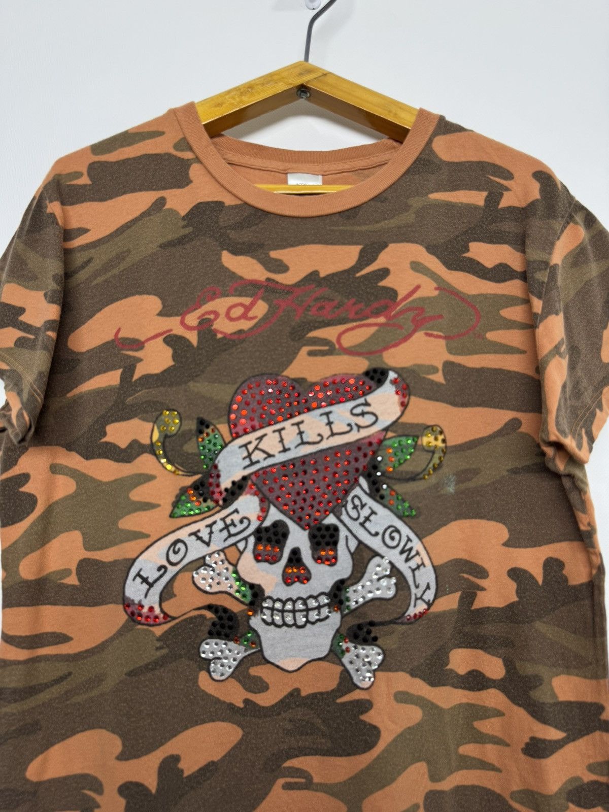 Ed Hardy Vintage Y2k Rare Ed Hardy T-Shirt 00’s Size L / US 10 / IT 46 - 1 Thumbnail