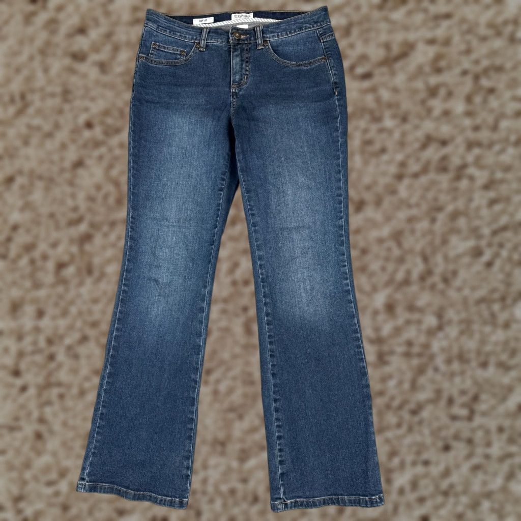 Vintage St. John's Bay Women's Bootcut Jeans 4P Blue Denim Dark Wash 29x29 Size 27" / US 4 / IT 40 - 1 Thumbnail