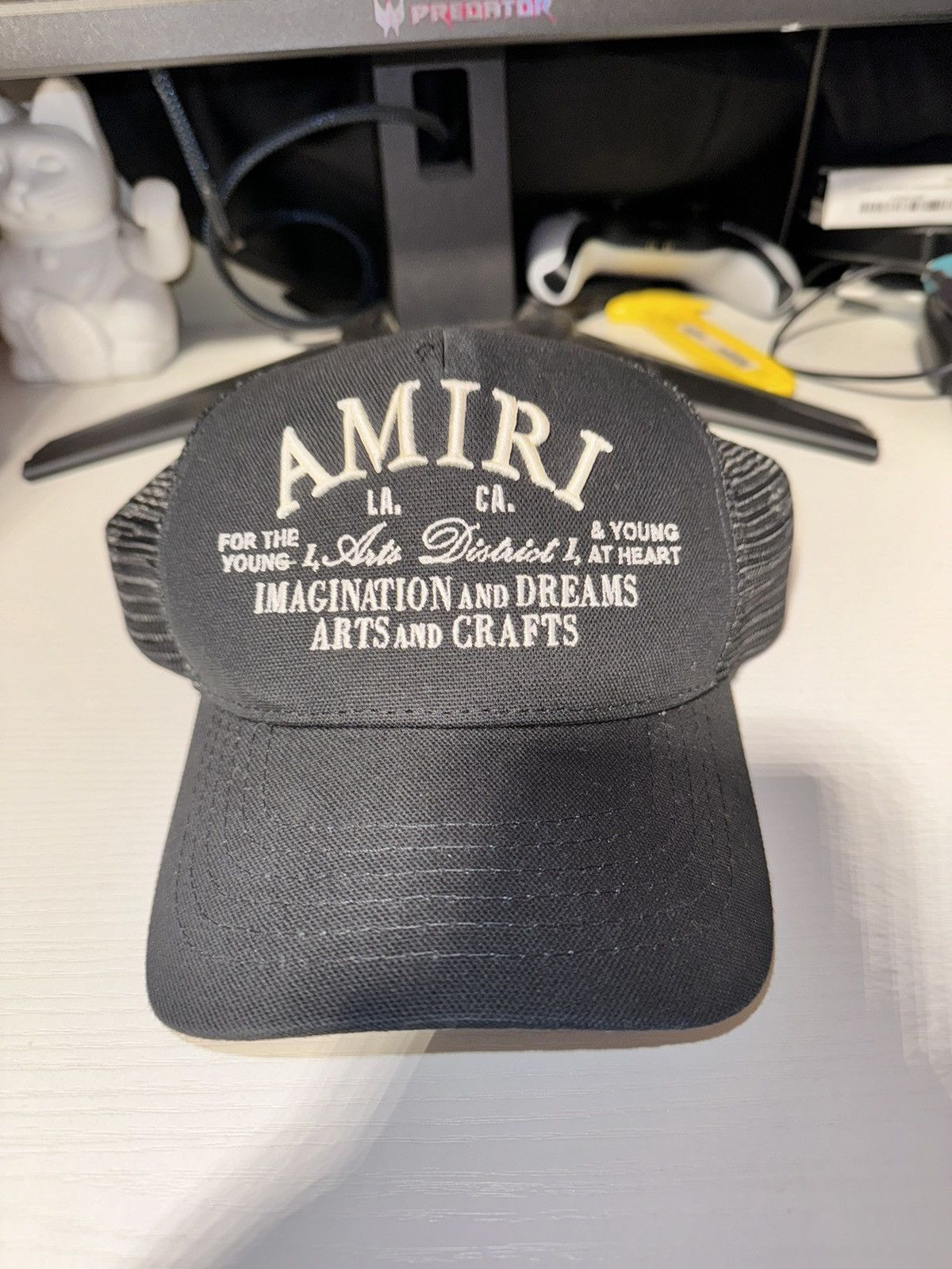 Amiri AMIRI Black ‘Arts District’ Trucker Cap Size ONE SIZE - 1 Thumbnail