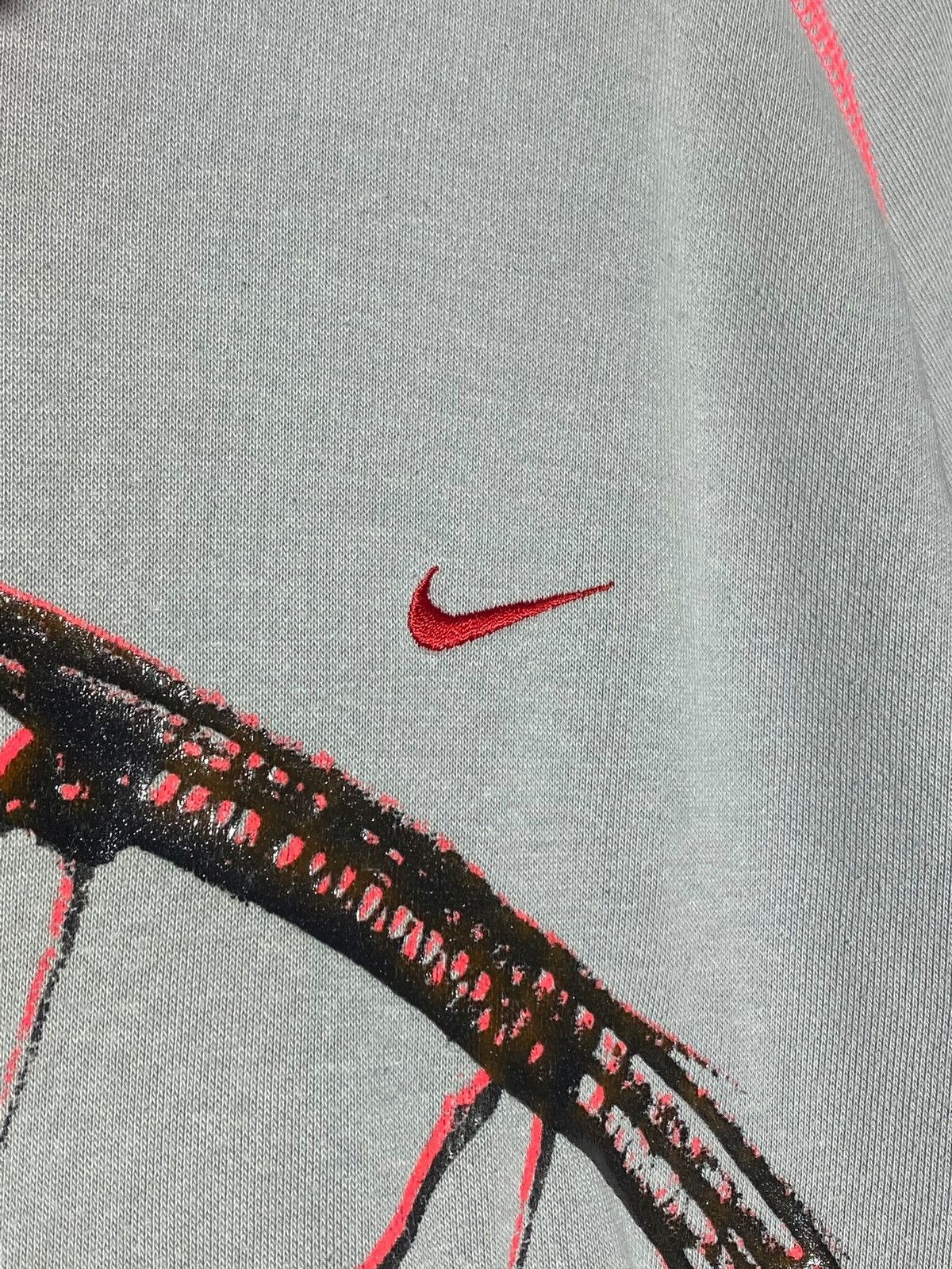 Nike 🔥 2000s NIKE BASKETBALL RARE HOODIE 3D LOGO CONTRAST STITCH Size US M / EU 48-50 / 2 - 5 Thumbnail