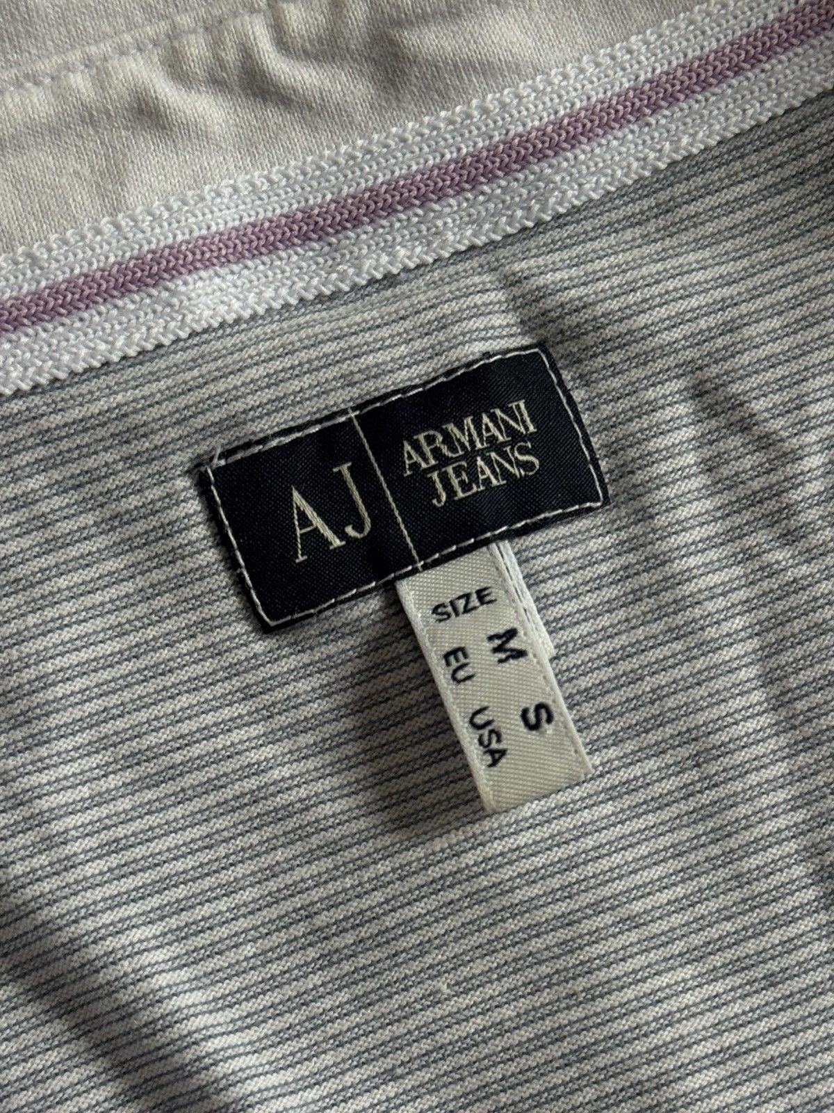 Armani Armani Jeans S/size vintage striped retro polo tee tshirt Size US S / EU 44-46 / 1 - 5 Thumbnail