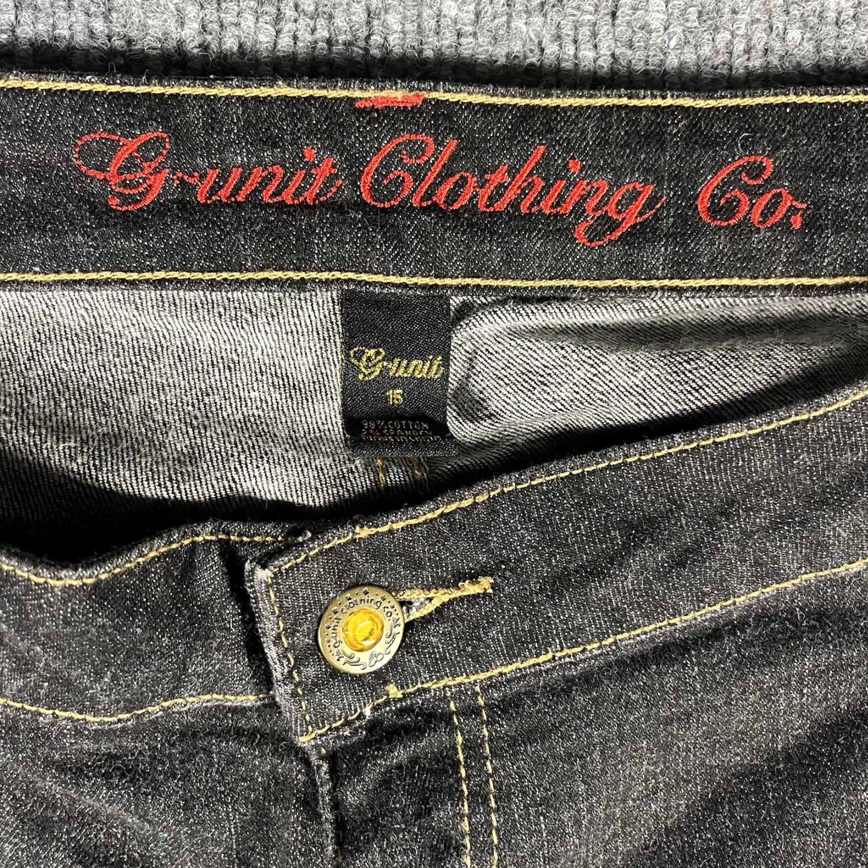 Vintage Vintage 50 Cent G Unit Jeans Womens Size 15 Patches Denim Y2K 36x32 Baggy Actual Size 36" / US 14 / IT 50 - 5 Thumbnail