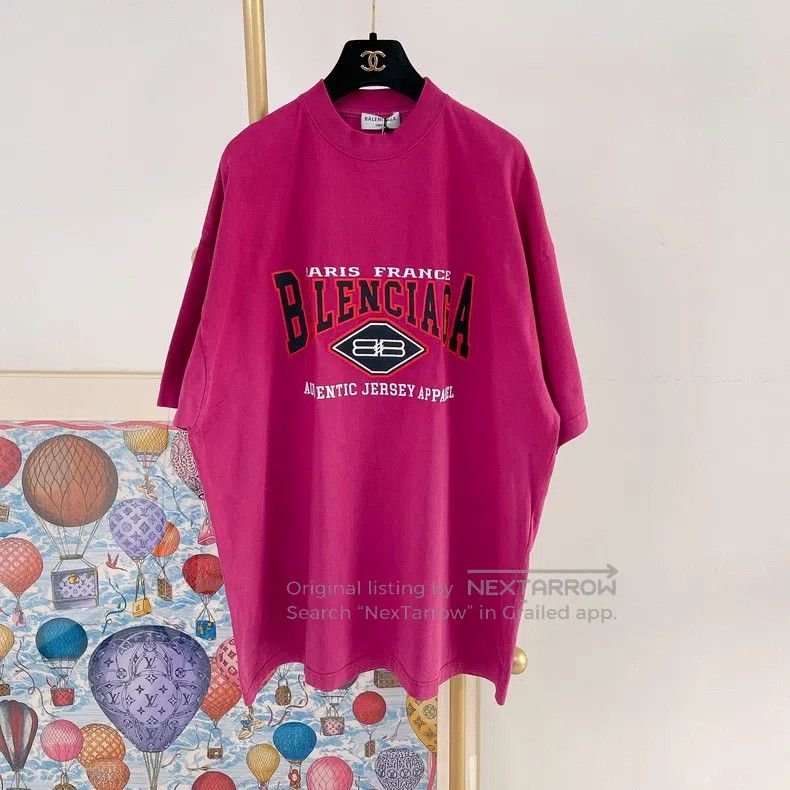 Balenciaga Balenciaga Letter Red T-Shirt Size US M / EU 48-50 / 2 - 2 Thumbnail