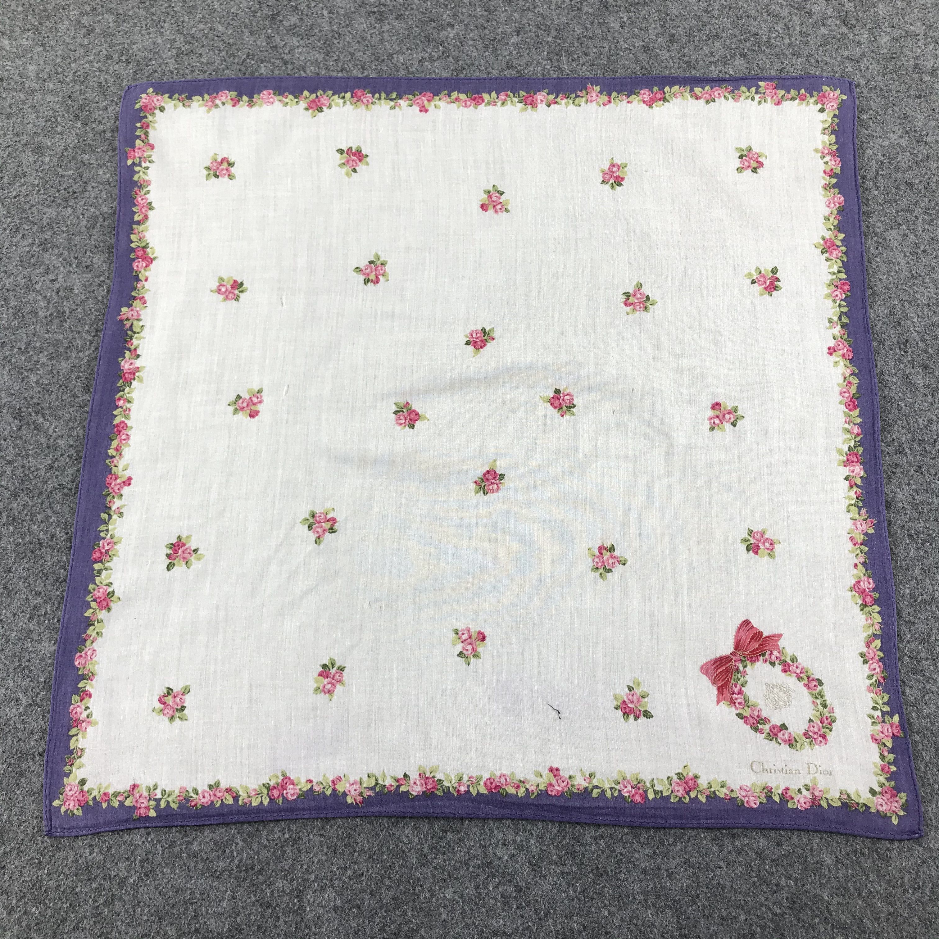 Christian Dior Monsieur Christian Dior Handkerchief Neckerchief Bandana H374 Size ONE SIZE - 4 Thumbnail