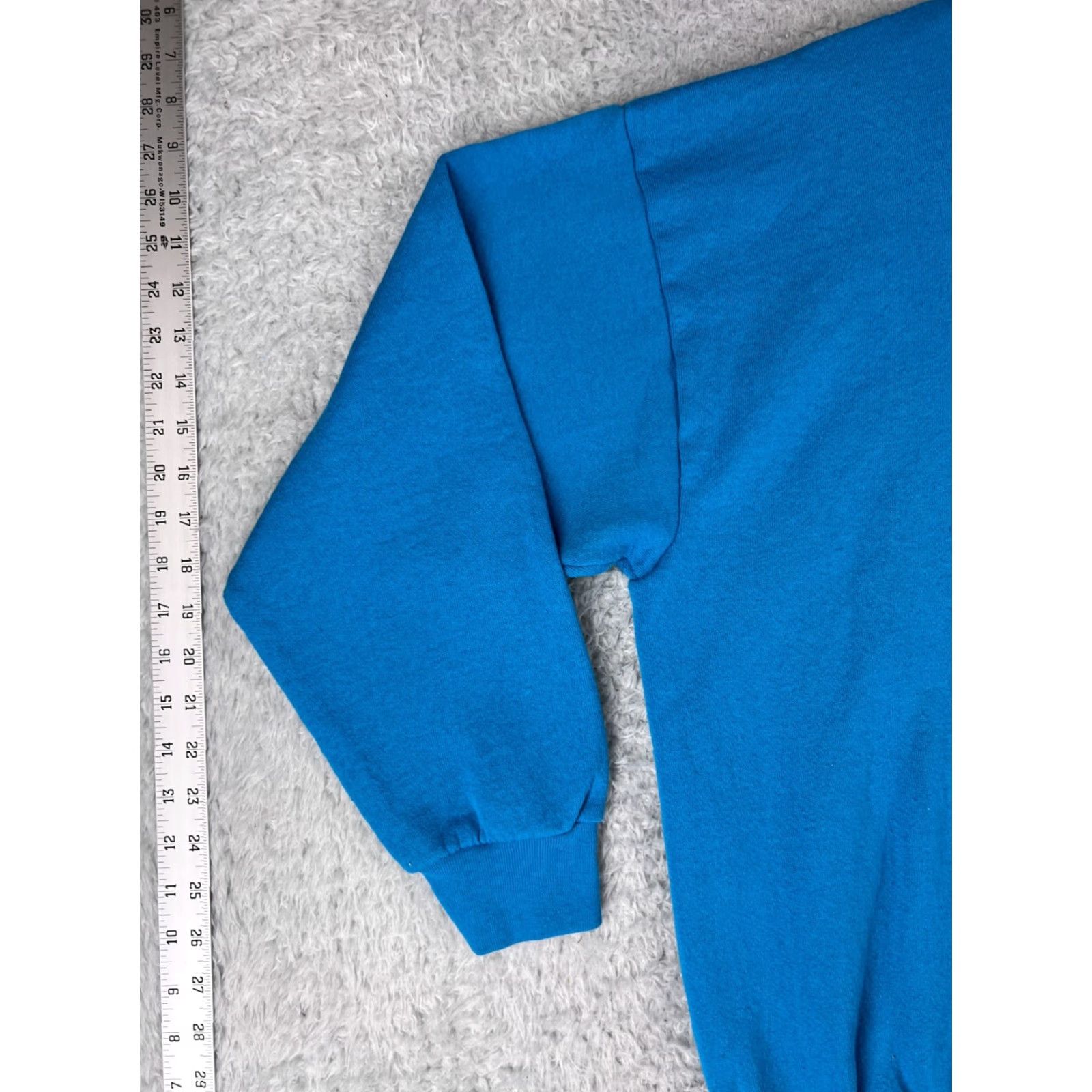 Logo 7 VINTAGE Logo 7 Sweater Shirt Mens L Blue Logo Cotton Blend 90s USA Crew Neck Pullover Knit Sweatshirt Size US L / EU 52-54 / 3 - 3 Thumbnail