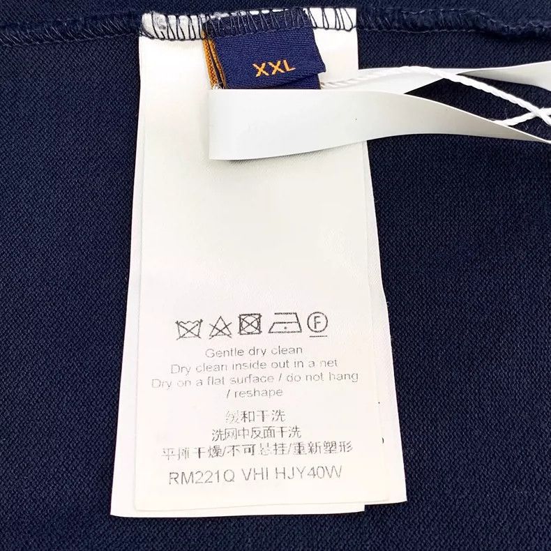 Louis Vuitton Louis Vuitton Dark Blue Cotton Short Sleeve T -2505 Size US XXL / EU 58 / 5 - 7 Thumbnail