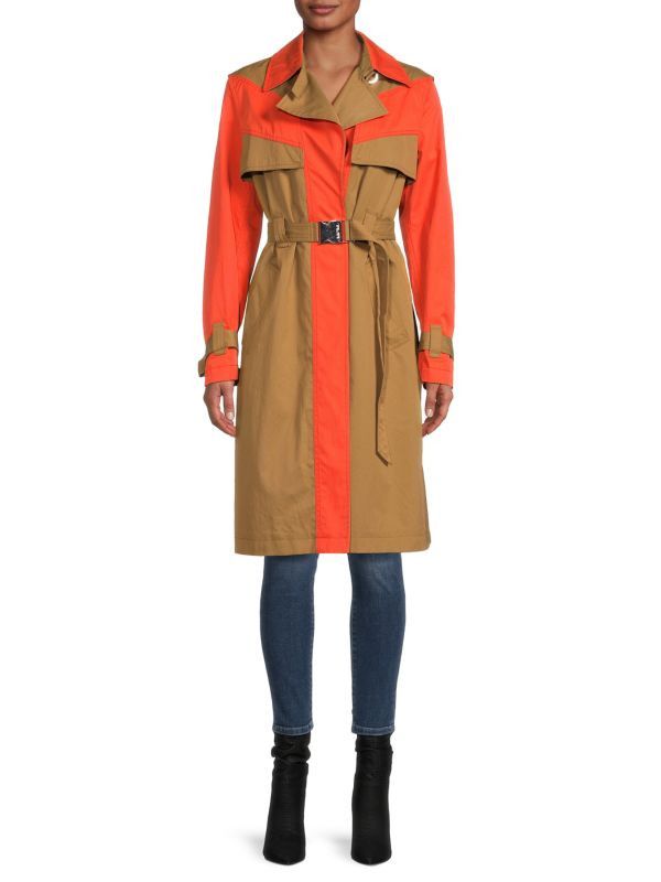 MCM o1y1125 Trench Coat in Orange/Brown Size S / US 4 / IT 40 - 1 Thumbnail