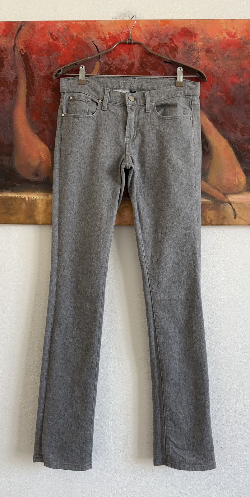 Ralph Lauren Ralph Lauren 888 Gray Denim Jeans Size 29 Size 29" - 4 Thumbnail