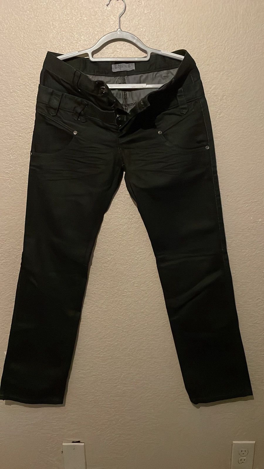 Vintage Green G jeans double waist y2k denim Size US 34 / EU 50 - 1 Thumbnail