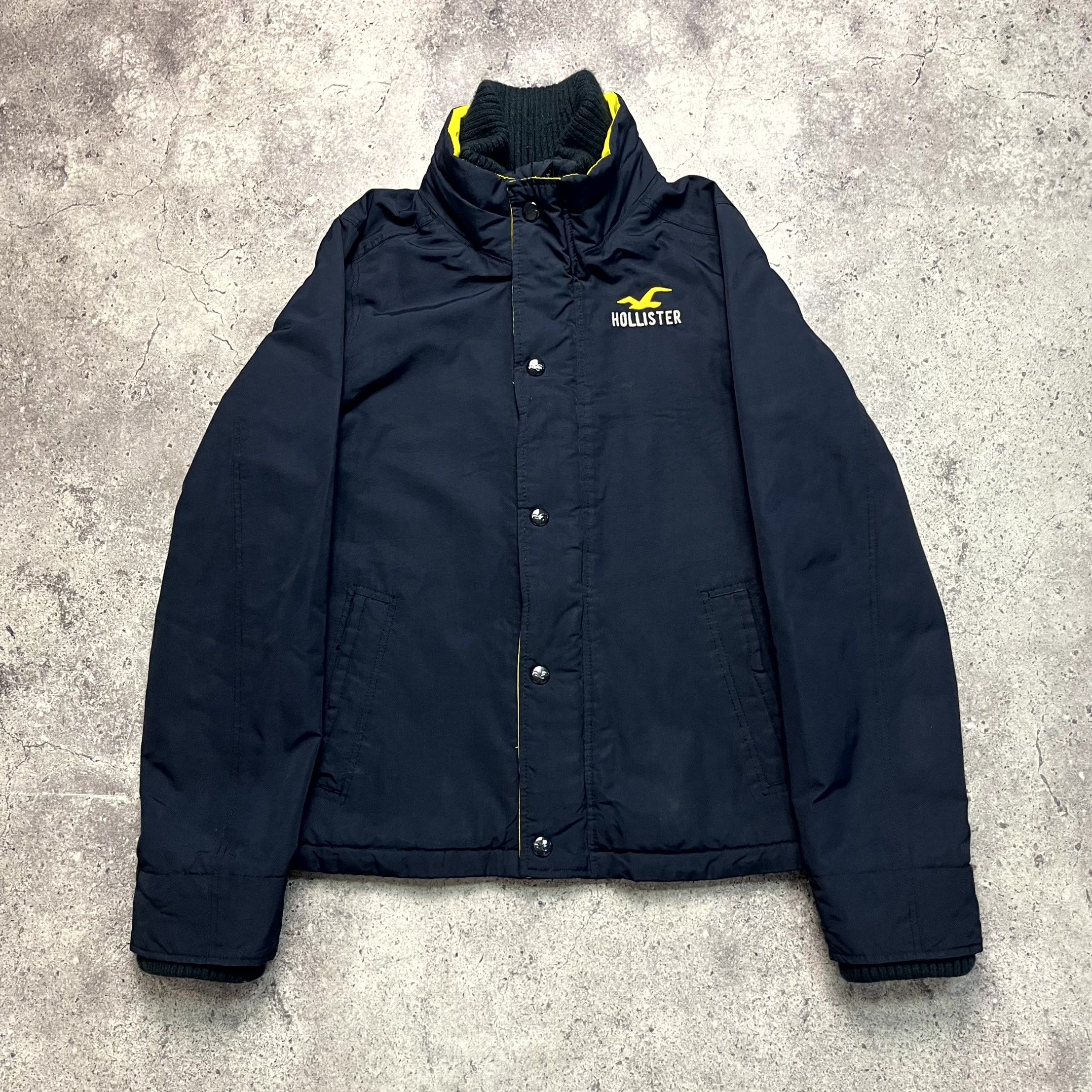 Hollister Y2K Hollister Navy Blue Full Zip Nylon Fleece Jacket Size XL Size US XL / EU 56 / 4 - 1 Thumbnail