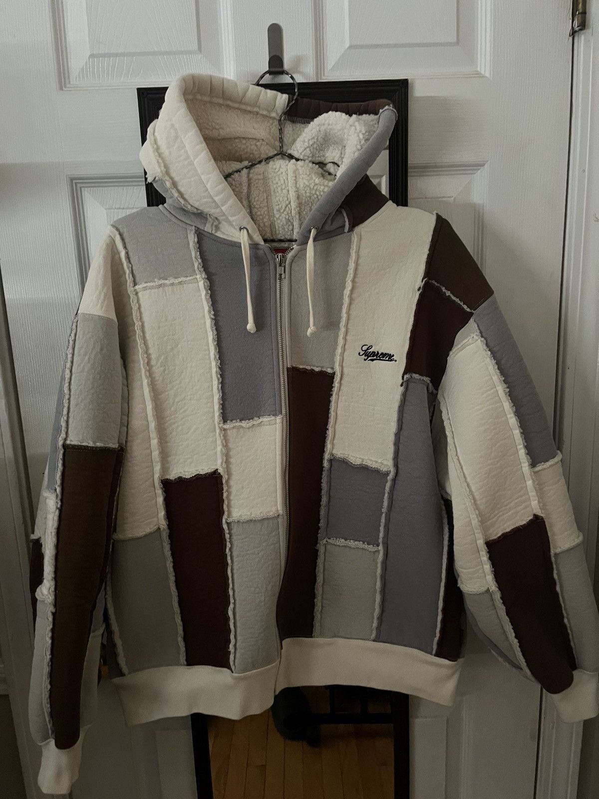 Supreme Supreme Faux Shearling Zip Up Hooded Sweatshirt Supreme Supreme Faux Shearling Zip Up Hooded Sweatshirt