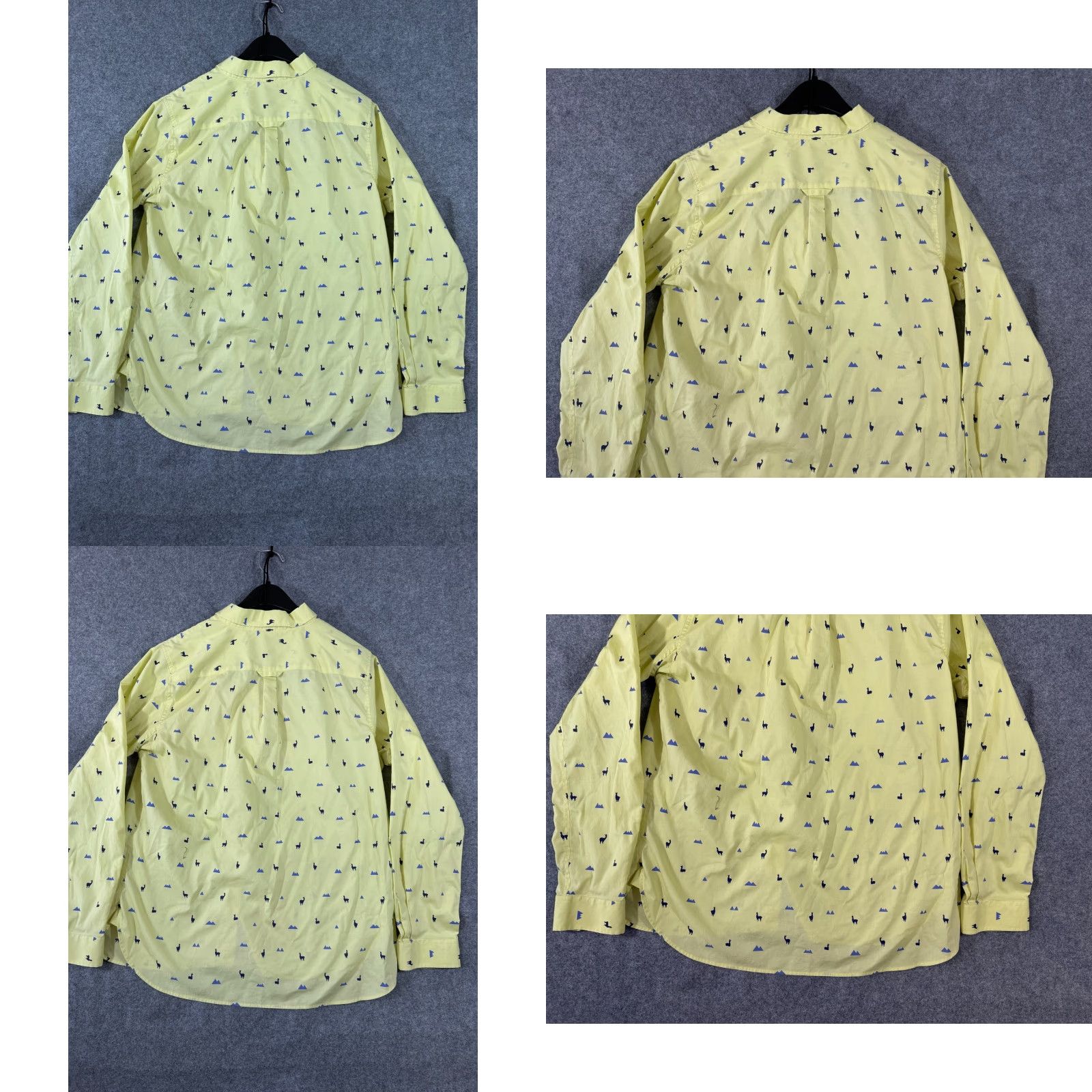 Vintage Duluth Shirt Womens L Yellow Alpaca Llama Print Stretch Long Sleeve Button-Up Shirt Size L / US 10 / IT 46 - 8 Thumbnail
