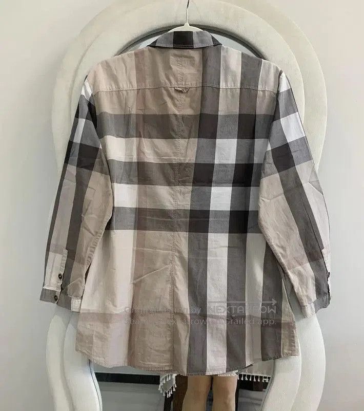 Burberry Burberry Multicolor Cotton Long Sleeve Shirt. Size M / US 6-8 / IT 42-44 - 3 Thumbnail
