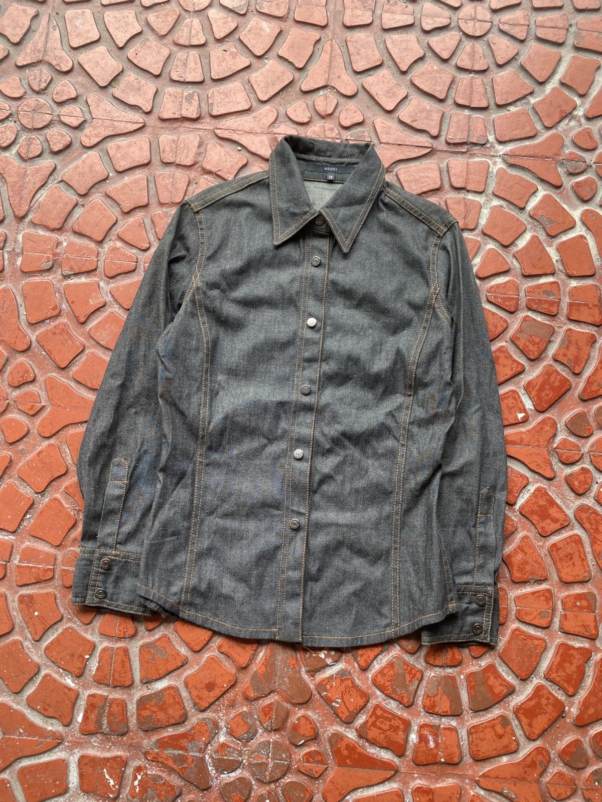 Gucci 2000s - GUCCI TOMFORD SLIM DENIM SLEEVES Size XS / US 0-2 / IT 36-38 - 2 Thumbnail