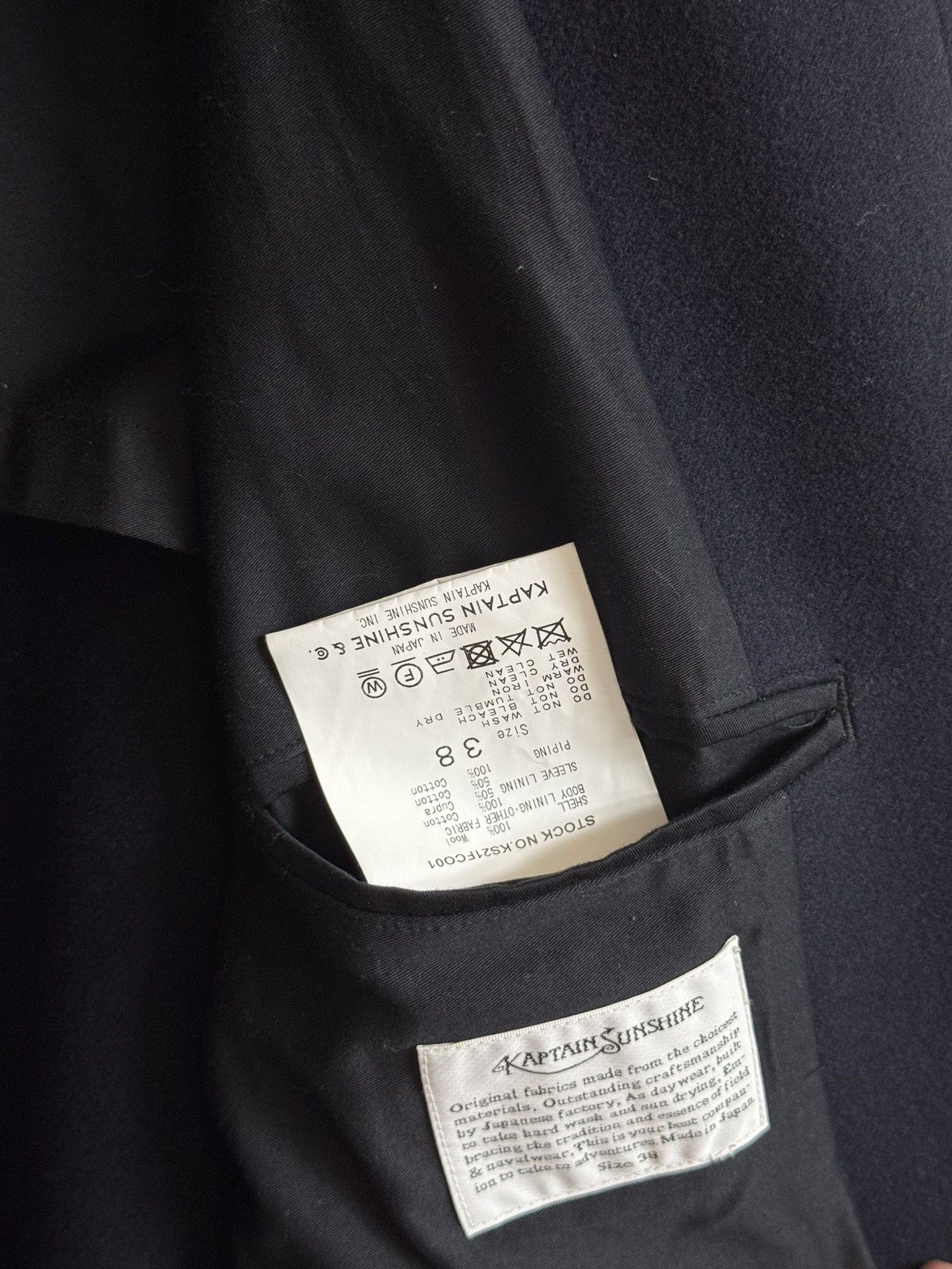 Kaptain Sunshine Kaptain Sunshine / Traveler Coat / Navy / Size 38 Size US M / EU 48-50 / 2 - 7 Thumbnail