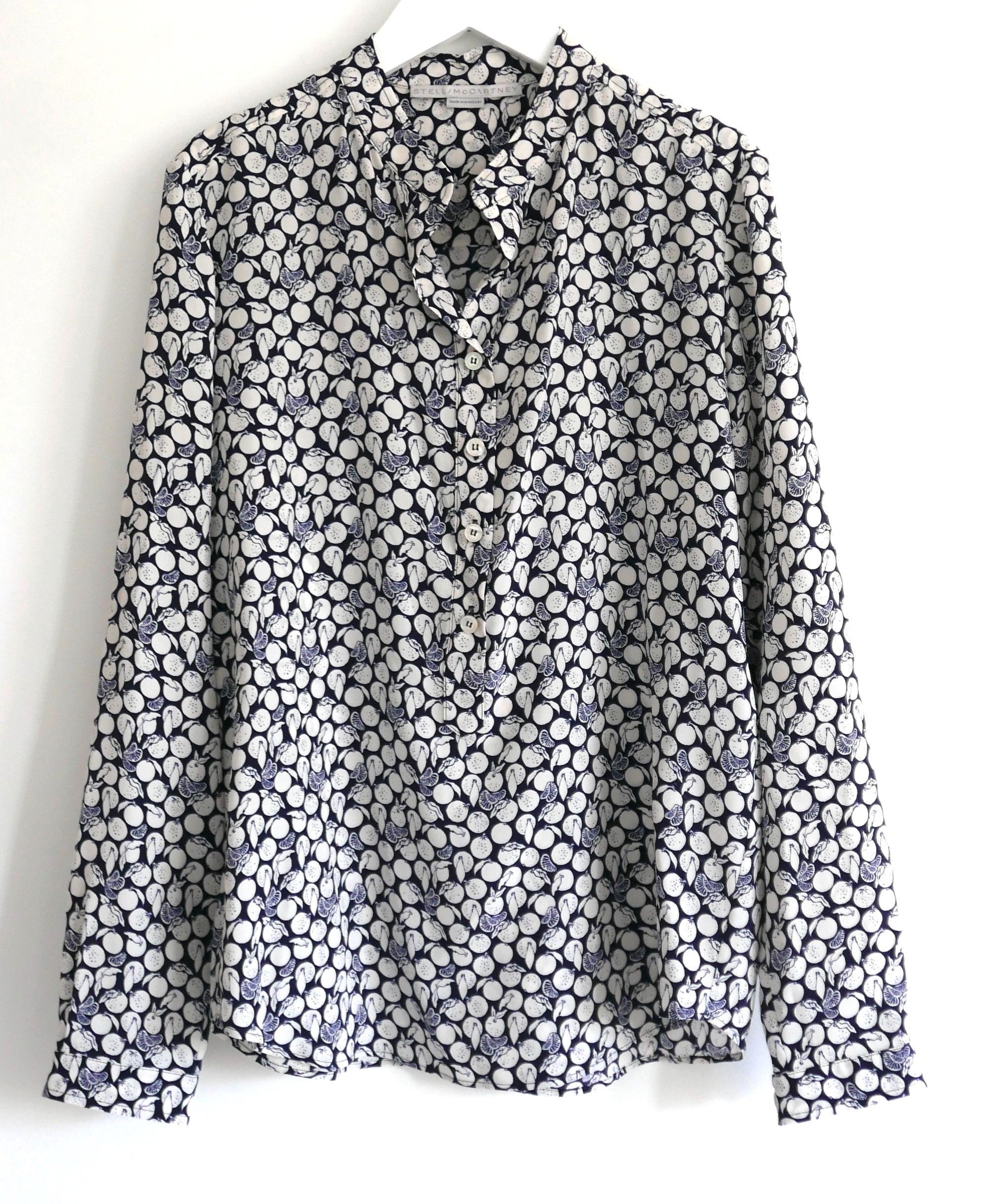 Stella McCartney Stella McCartney fruit print silk shirt Size XXS / US 00 / IT 34 - 1 Thumbnail