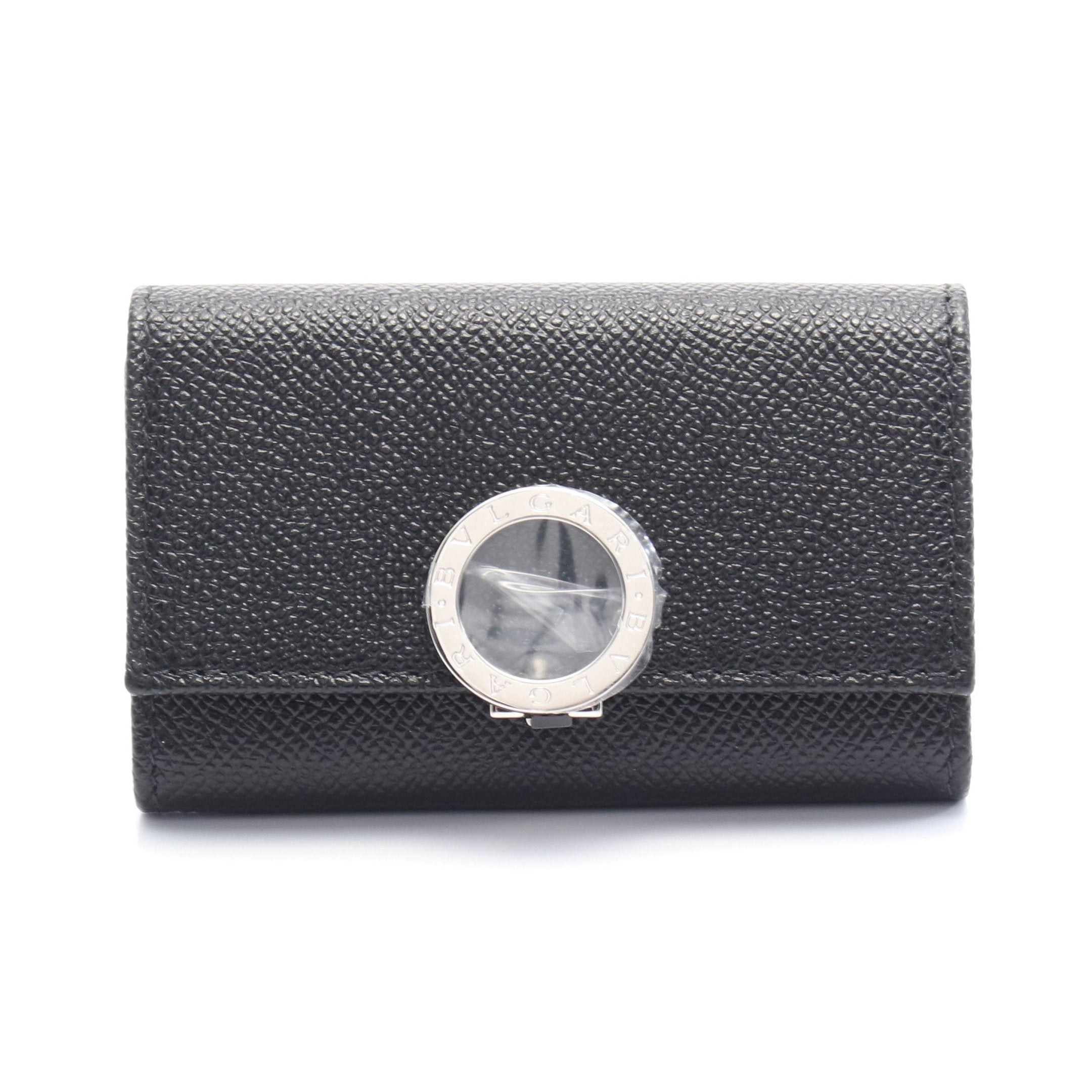 Bvlgari Bvlgari Bulgari Clip Key Case Leather Black Size ONE SIZE - 1 Thumbnail
