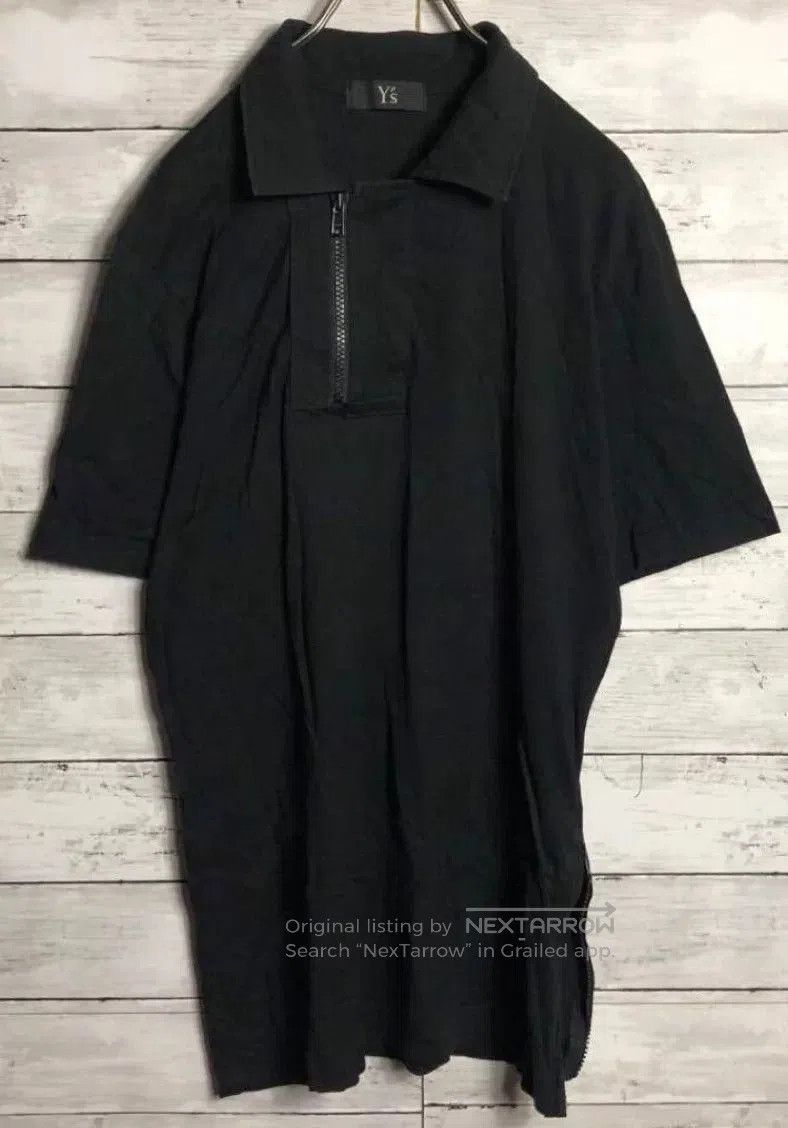 Yohji Yamamoto Yoji Yamamoto Asymmetric Zip Cotton Polo. Size US M / EU 48-50 / 2 - 1 Thumbnail