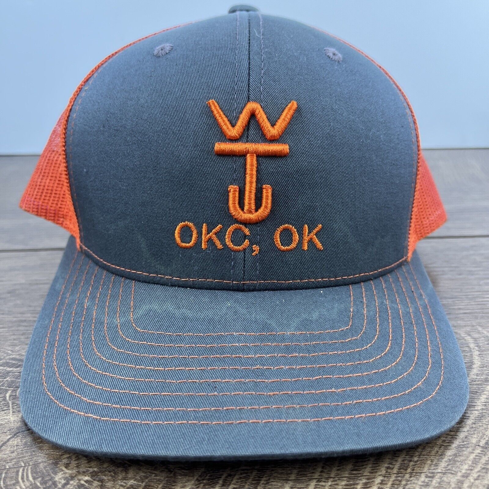 Other WT OKC Hat Oklahoma City Gray Adjustable Hat Adjustable Snap Size ONE SIZE - 1 Thumbnail