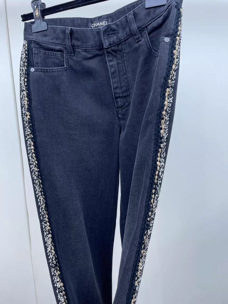 Chanel Chanel Black and gray jeans 2504-Nextarrow Size 24" / US 00 / IT 34 - 5 Thumbnail