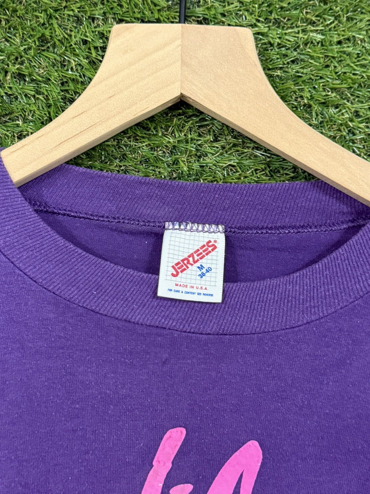 Vintage RARE Vintage Mask Drama New Orleans Purple Puff Tee Purple Size US M / EU 48-50 / 2 - 4 Thumbnail