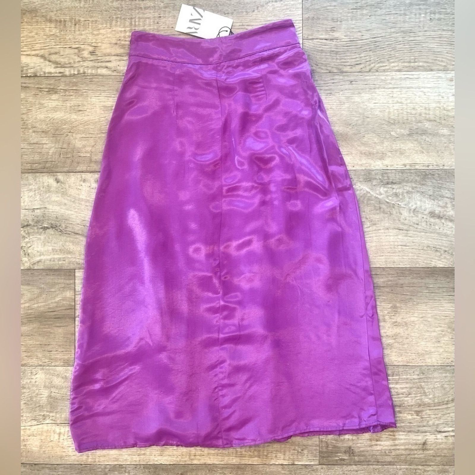 Zara ZARA High-Waisted Midi Skirt NWT LAST ONE!!! Size 27" / US 4 / IT 40 - 18 Thumbnail