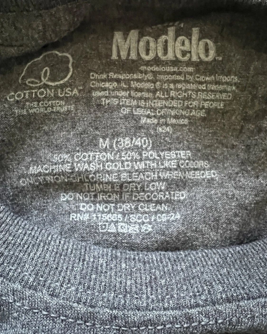 Other Modelo Beer Black T-Shirt Cerveceria Size M Size US M / EU 48-50 / 2 - 3 Thumbnail